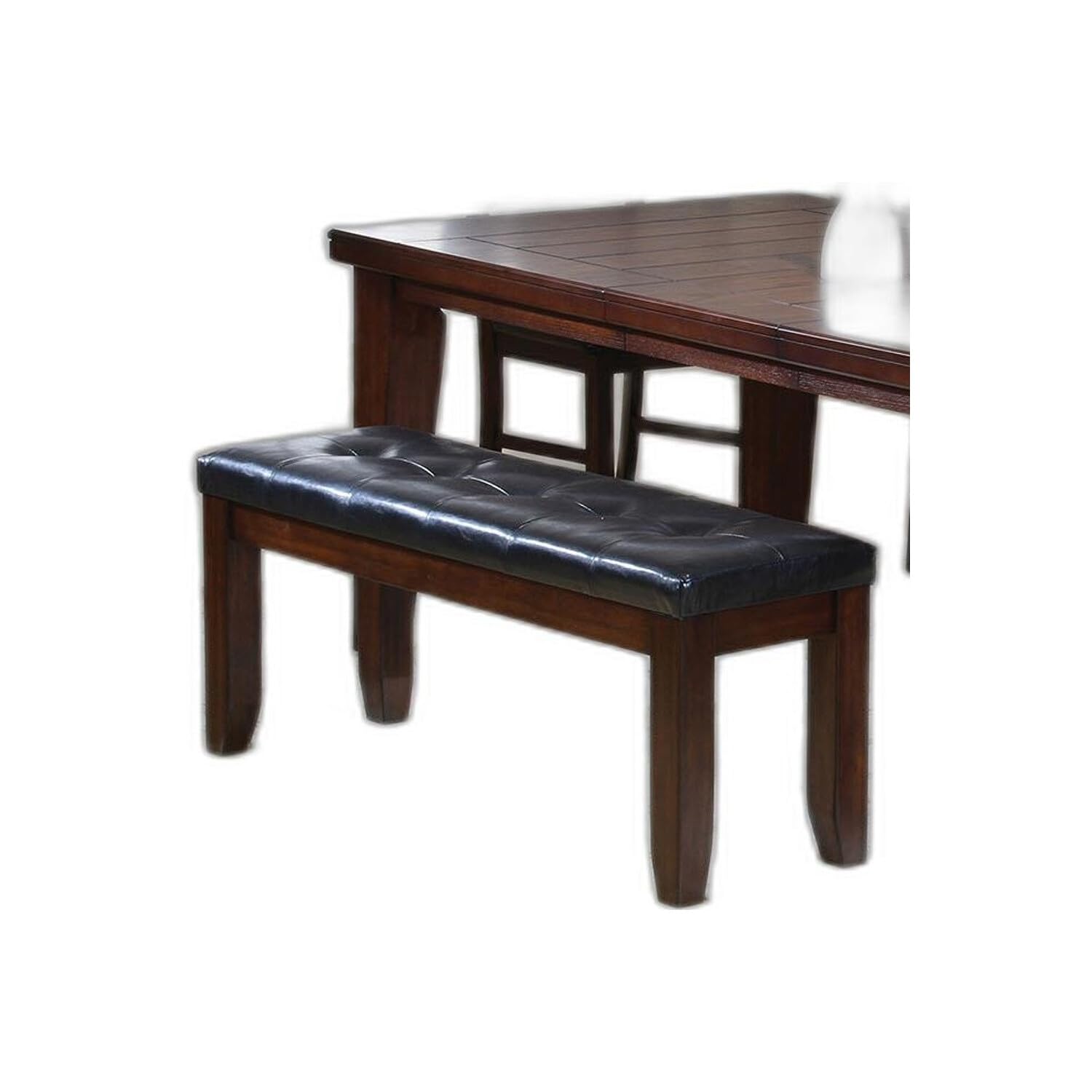 HomeRoots 48&quot;&quot; Dark Brown Extendable Dining Table, Onesize