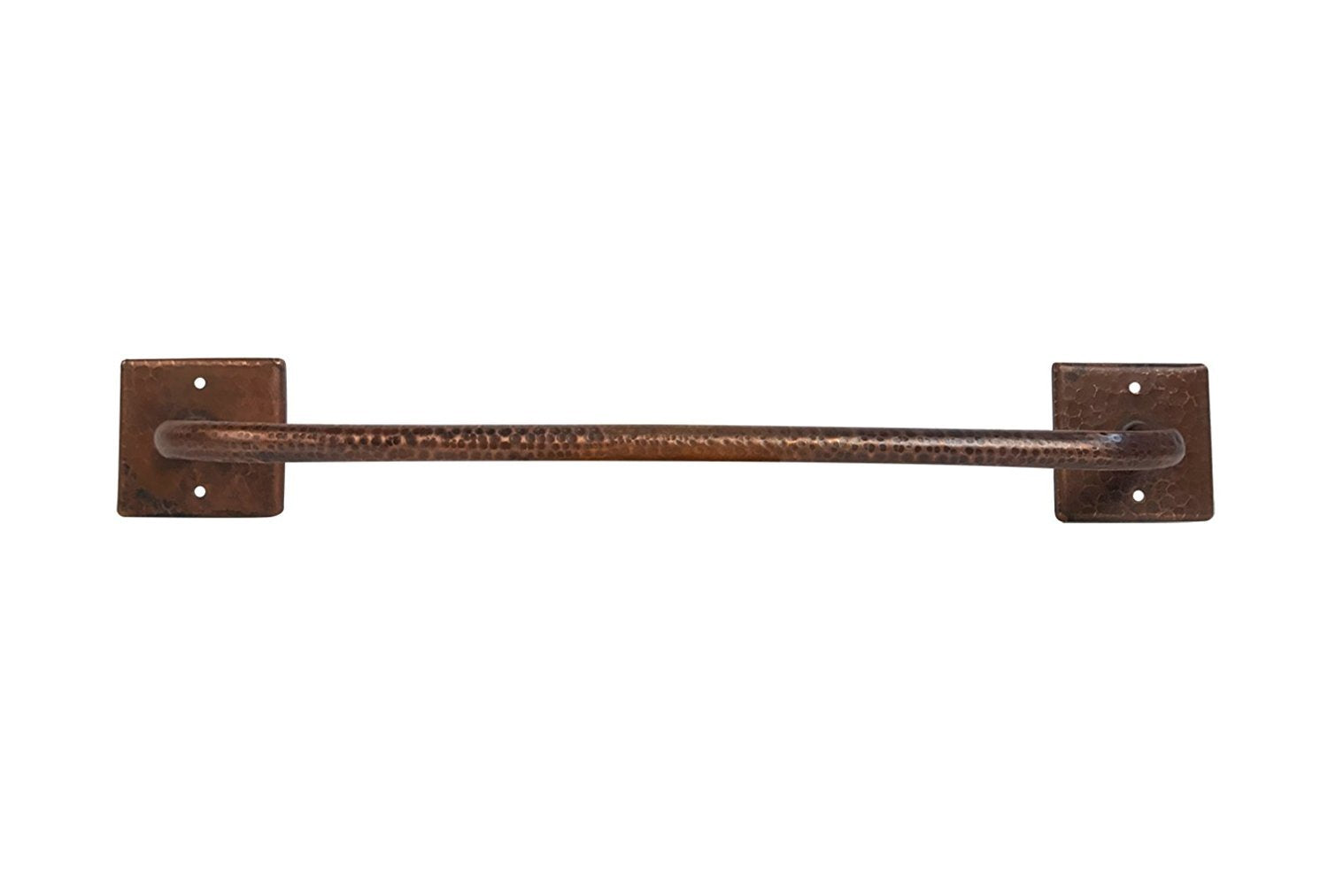 Premier Copper Products TR24DB 24-Inch Hand Hammered Copper Towel Bar, Oil Rubbed Bronze