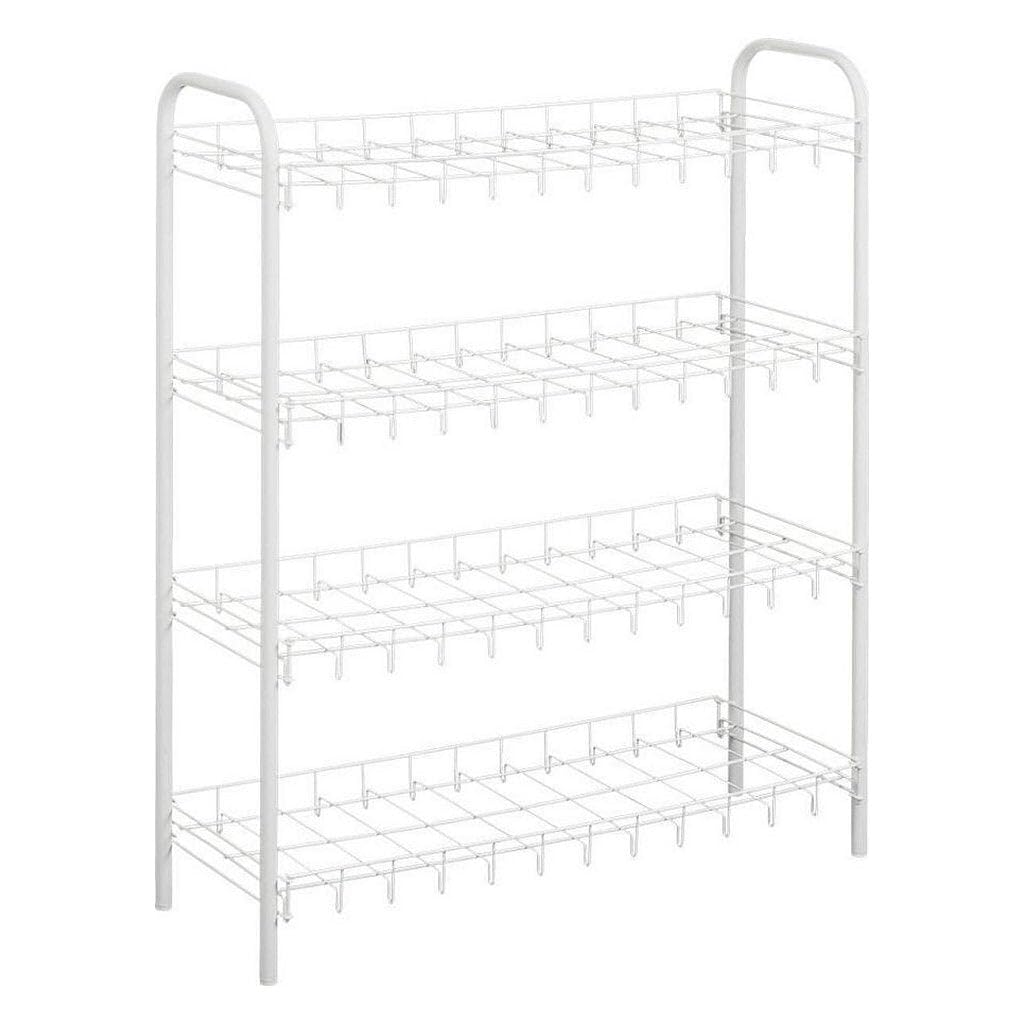Metaltex Shoe Rack 4Tier, Stainless Steel, Silver, 64 x 23 x 80 cm, 1 Units