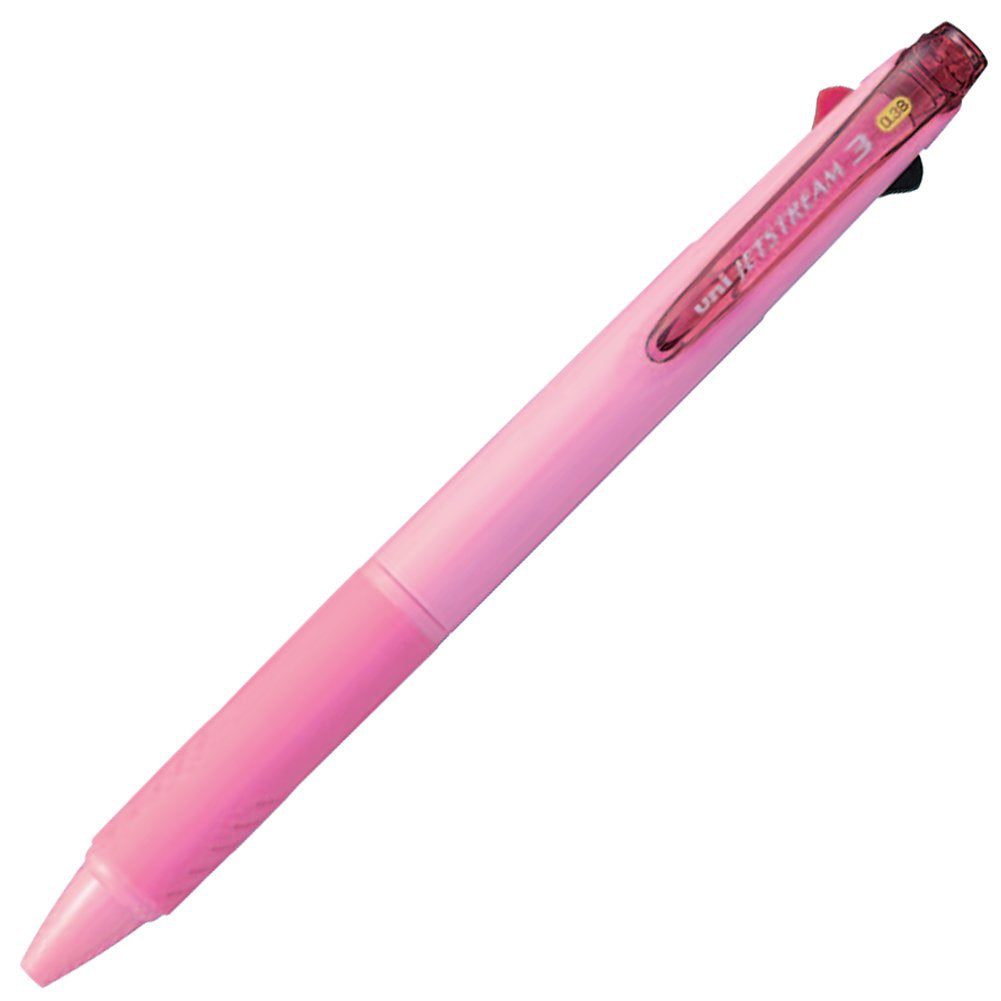 Uni Ballpoint Pen Jetstream 3 Color Black, Red, Blue Ink 0.38Mm, Baby Pink (Sxe340038.68)
