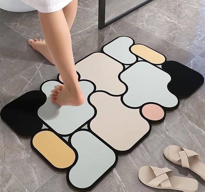 TRENDYQUORA 5D Puzzle Mat, Colorful AntiSlip Rubber Floor Mat for Bathroom, Home, Kitchen, Entry Door & Living Spaces | Soft 5D