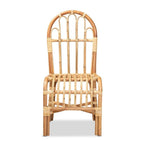 Baxton Studio Athena Modern and Contemporary Natural Finished Rattan Dining Chair