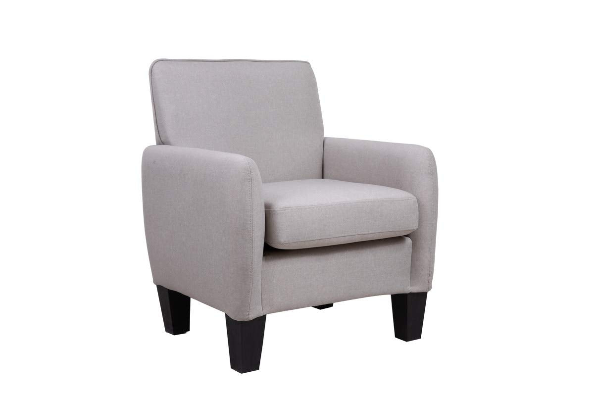 Lilola Home Mia Beige Linen Accent Armchair