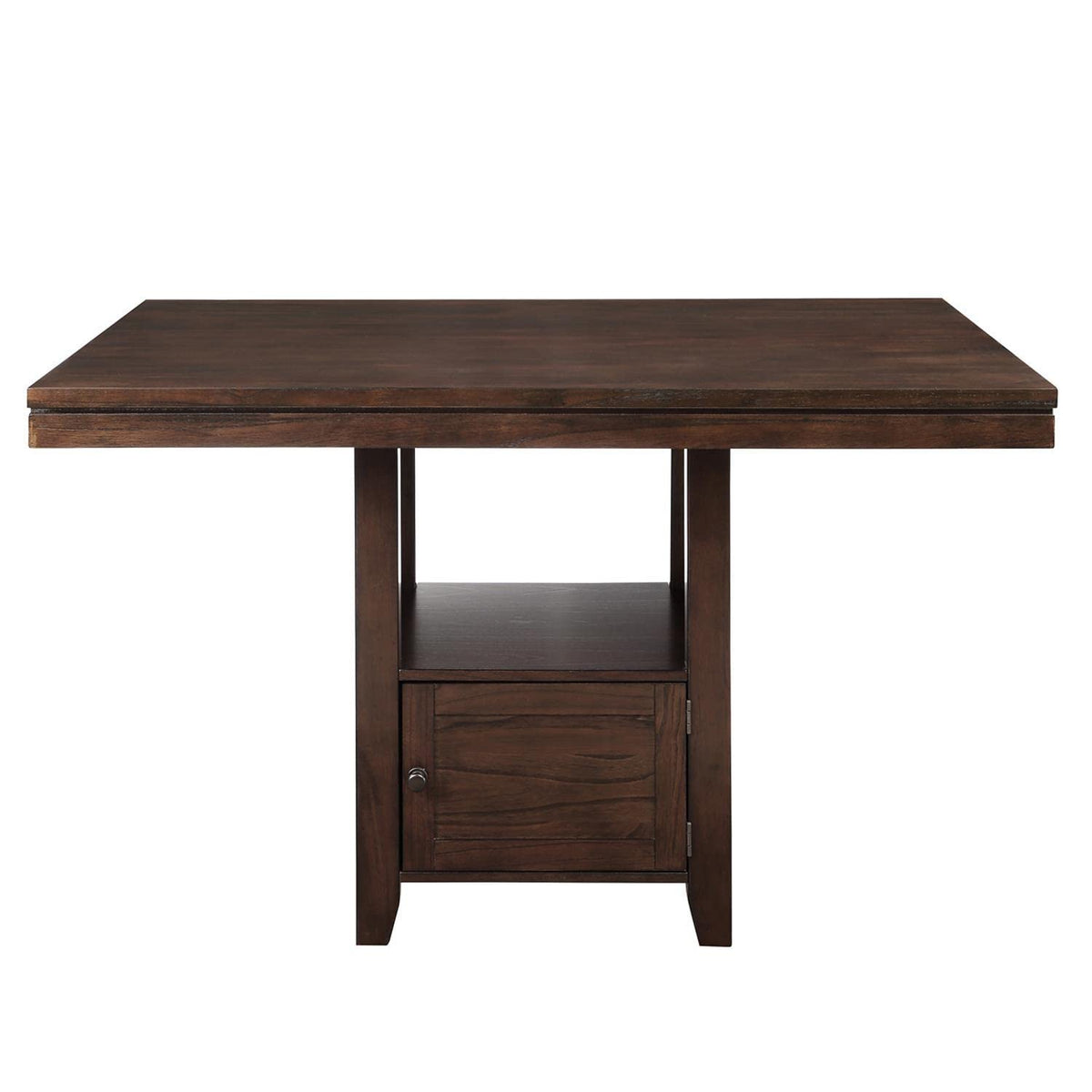 Steve Silver Furniture Yorktown Counter Table, 36-Inhc Height, Espresso Finish, W/Open & Hidden Storage, Seats Six, Modern Style, Dining Room, 42&quot; D X 60&quot; W X 36&quot; H, Brown