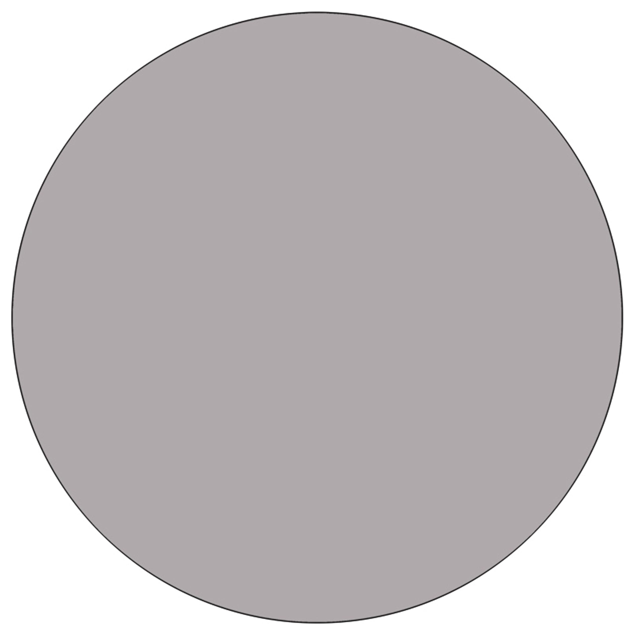 Flash Furniture Wren 42'' Round Grey Thermal Laminate Activity Table - Standard Height Adjustable Legs