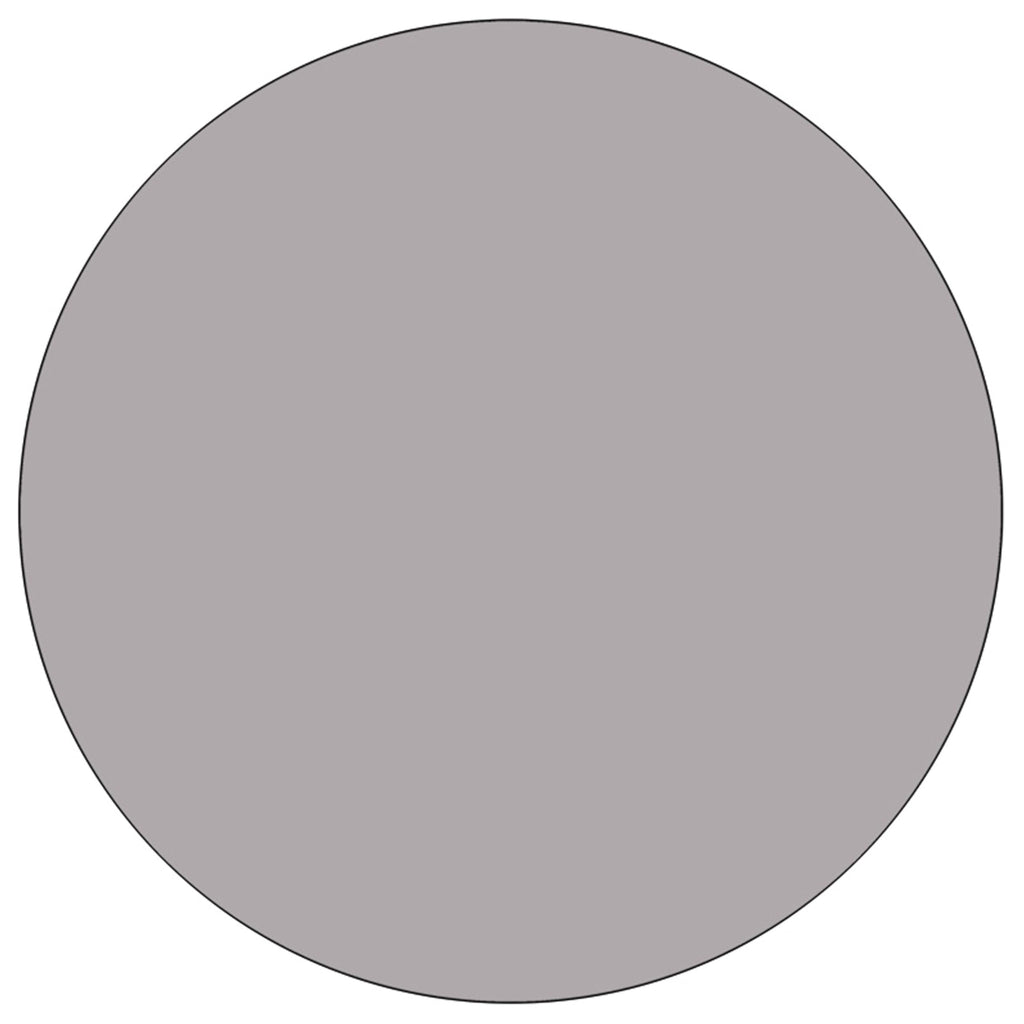Flash Furniture Wren 42'' Round Grey Thermal Laminate Activity Table - Standard Height Adjustable Legs
