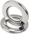 UNIQUELLA ABS Chromium Plastic Curtain Rings for Windows Curtains, Door Curtains, Bathroom Curtains and Other Multipurpose Usage