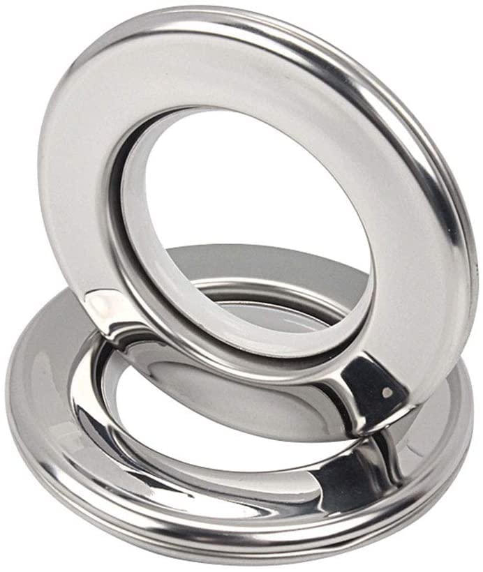 UNIQUELLA ABS Chromium Plastic Curtain Rings for Windows Curtains, Door Curtains, Bathroom Curtains and Other Multipurpose Usage