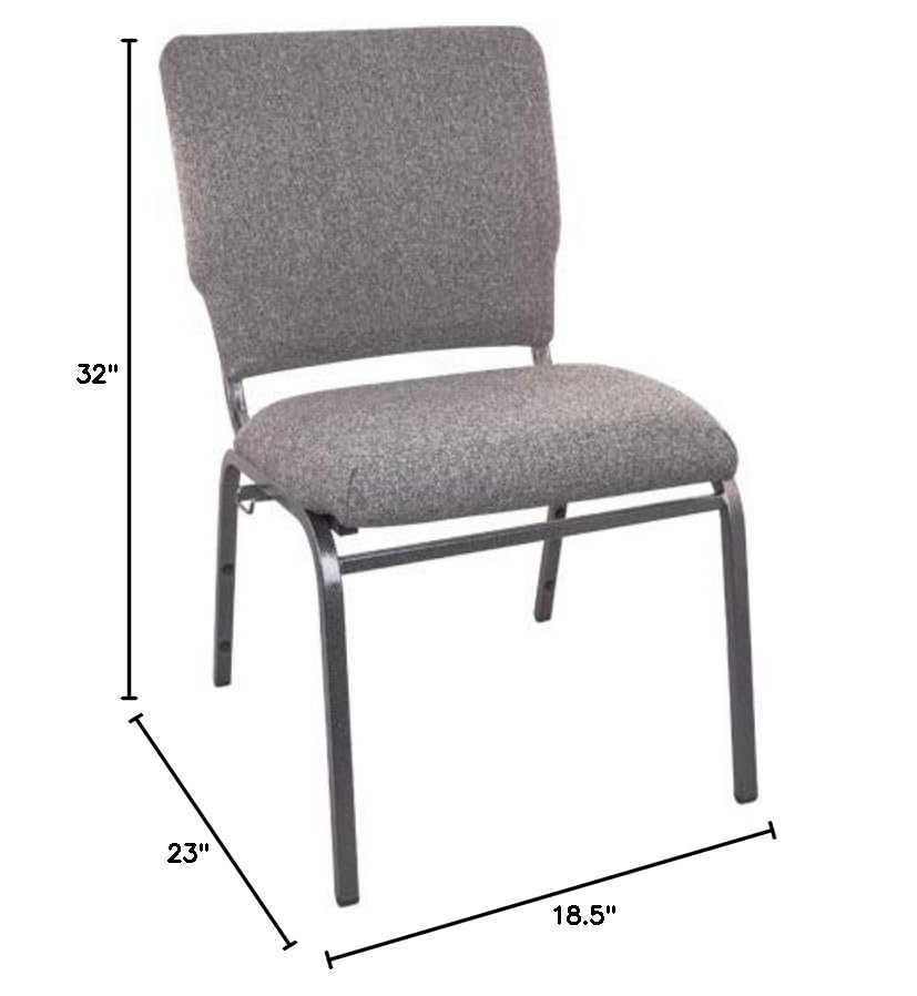 Flash Furniture Advantage Charcoal Gray Multipurpose Church Chairs - 18.5 In. Wide