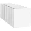 Cixildts 2 Inch D Ring Binders, 3 Ring Binder Fit Us Letter Size Paper, 2 ' Slant D Ring View Binder With 2 Pocekts, 6-Pack, Wh