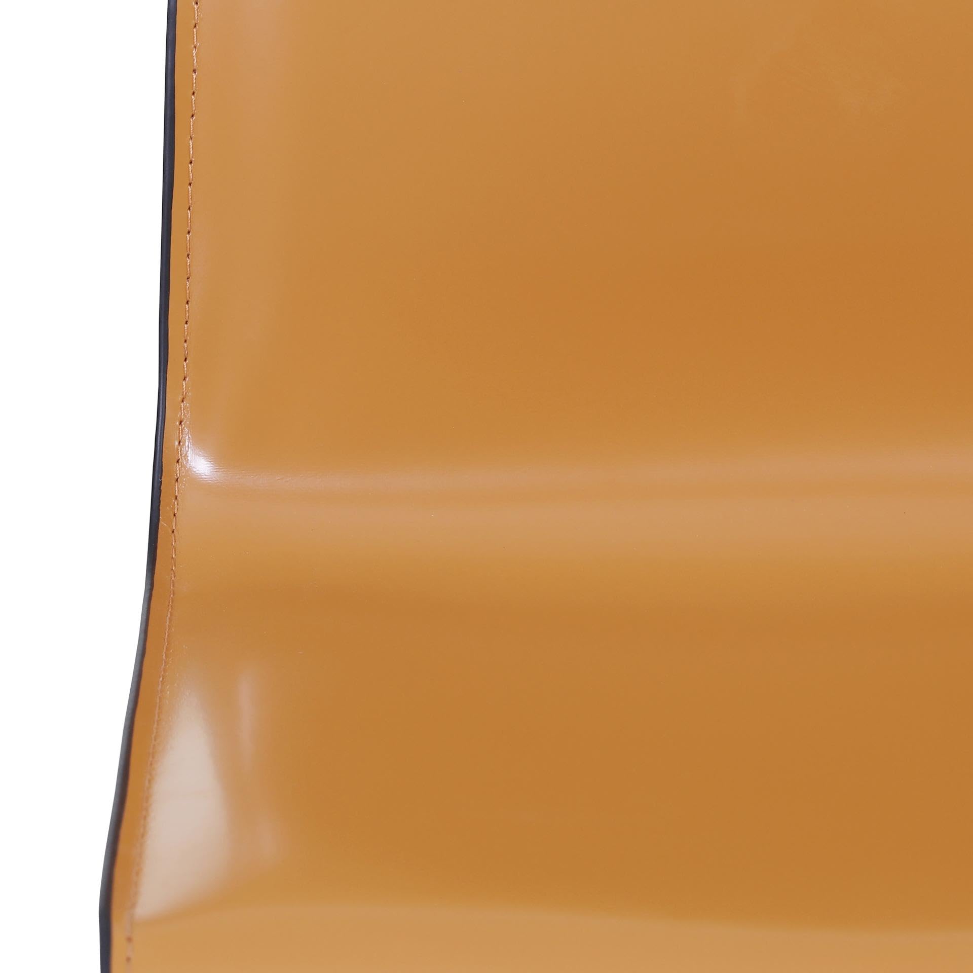 New Pacific Direct Gervin Recycled Leather Counter Stool,Powder Coated Steel,Chestnut Brown,Fully Assembled,Set Of 2