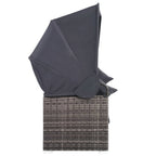 vidaXL Patio Sofa Set 23 Pieces Poly Rattan Gray Patio Furniture Lounge Bed