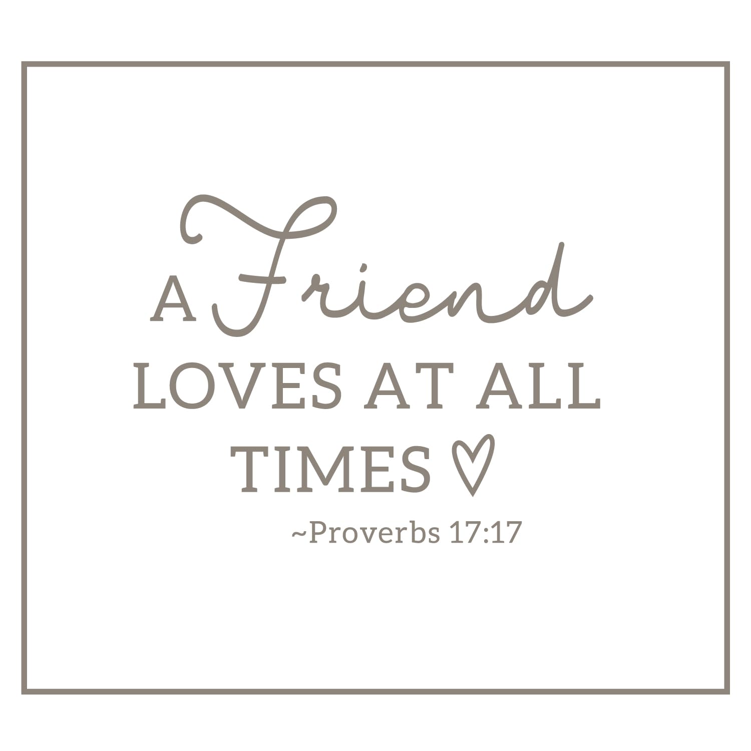 Pavilion - A Friend Loves At All Times - Proverbs 17:17-50X60 Inch Super Soft Royal Plush Throw Blanket