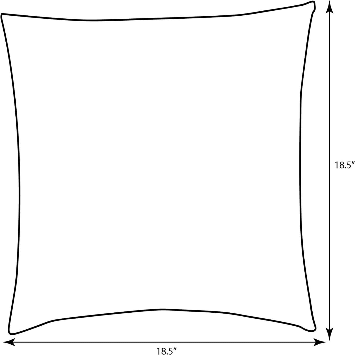 Pillow Perfect Pompeii Solid Indoor/Outdoor Throw Pillow Plush Fill, Weather And Fade Resistant, Throw - 18.5' X 18.5', Green,