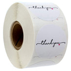 Thanks From The Heart Thank You Stickers / 1.5' Circle Thanks Labels / 500 Wedding Thank You Labels/Small Business Appreciation
