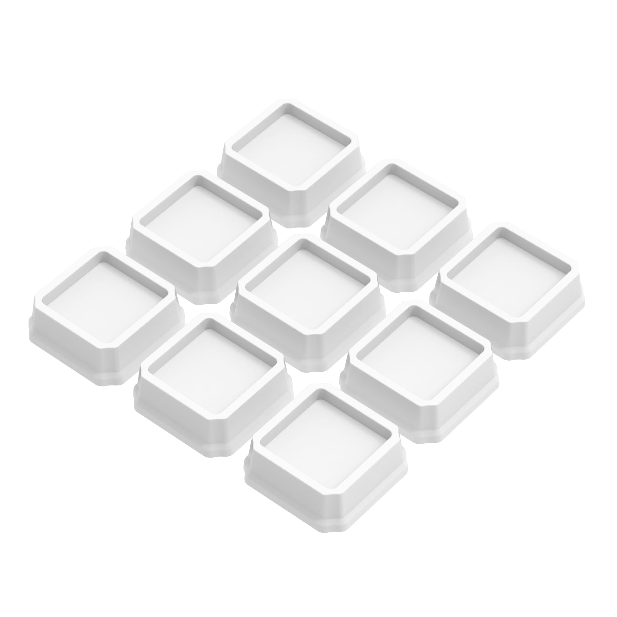 Whynonap Bed Risers 2 Inch Set Of 9, Heavy Duty Bed Elevators Risers For Bed Frame 9 Pack Lifts Up 2000 Lbs Sofa Table Furniture