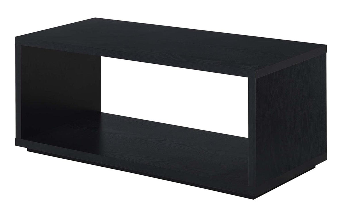 Convenience Concepts Northfield Admiral Coffee Table, Black, 18 in x 42 in x 18 in