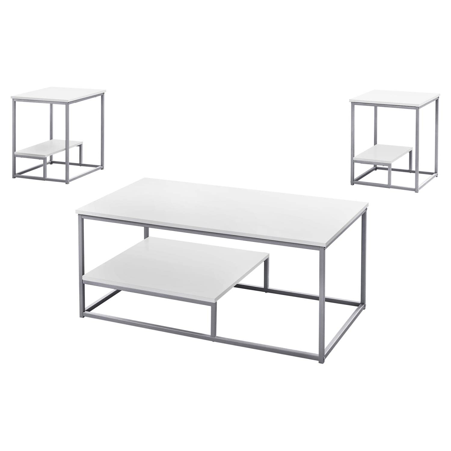 Monarch Specialties TABLE SET One Size WHITE