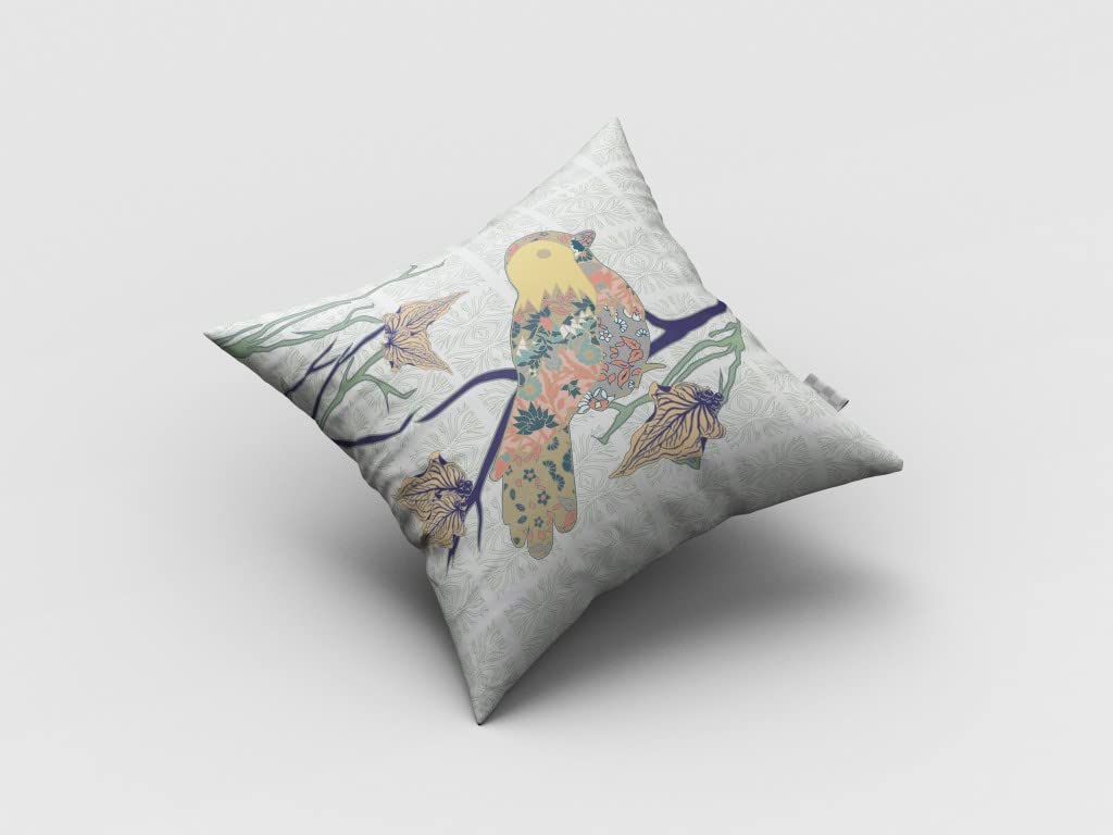 HomeRoots 18' Light Green Sparrow Suede Throw Pillow