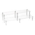 BYCY 2 Tier Clear Acrylic Display Stand Cupcakes Holder, Dessert Display Riser for Great Event, Birthday Party, Wedding Party ( 