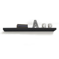 InPlace Durable Shelf with Invisible Brackets - Easy to Install & Remove, Deep Floating Shelves for Wall - MDF Wall Shelf for Li