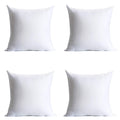 Calibrate Timing 16 X 16 Inches Pillow Inserts, Set Of 4 Hypoallergenic Brushed Microfiber Liner Down Alternative Filled Square