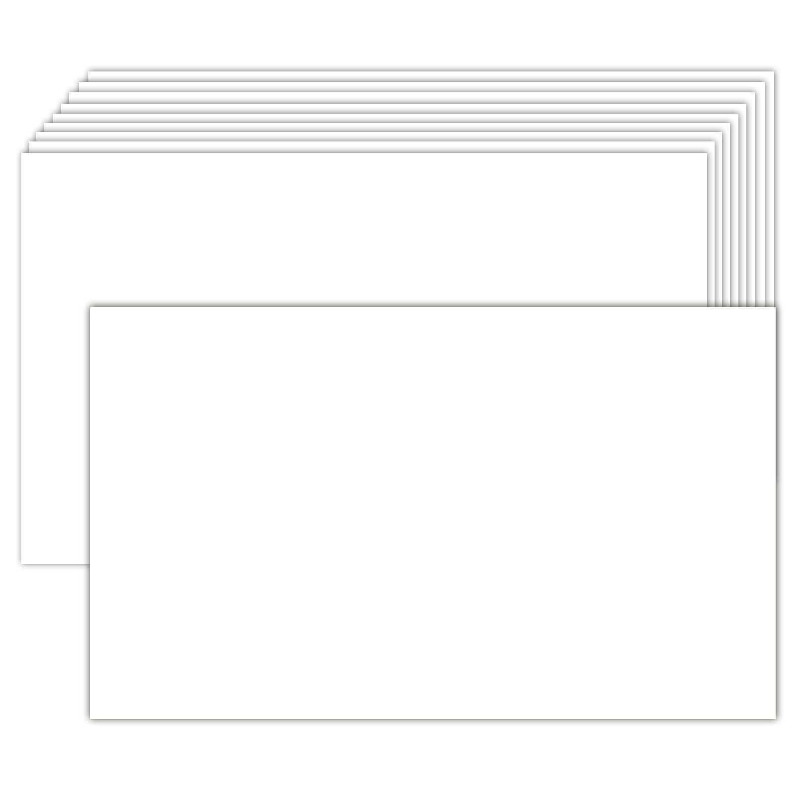 100 Pack White Blank Index Cards 3X5 Unlined Note Cards, Goefun 80Lb Heavy Duty Card Stock Thick Paper For Postcards, Photo Pape