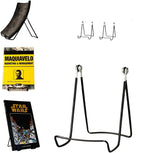 KINGDOM SOLUTIONS MADE IN USA 2-Pack Sturdy & Durable Adjustable Metal Easels to Display Books, Frames, Comics, Plates & More - 