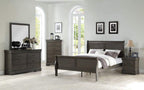 Acme Louis Philippe Mirror, Dark Gray/Dark Gray/Traditional