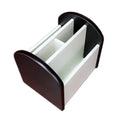 Rotating Remote Control Caddy Wood Pen/Pencil Holder For Desk Organizer Simple Black And White Small Item Storage Box Heben7025