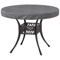 Solotoo Outdoor Round Table Cover,Waterproof Anti-Uv Patio Round Table Top Covers,Fits Round Patio Furniture Up To 46' - 48' D