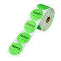 Restaurantware Label Tek 2 X 2 Inch Packaging Stickers 1000 Premium Shipping Labels - Counted Sustainable Green Paper Inventory