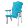 American Furniture Classics 511ARW Fan Back Chair, Aruba Blue and White