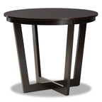 Baxton Studio Sasa Modern and Contemporary Dark Brown Finished Wood 5-Piece Dining Set
