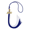Endea Graduation Double Color Tassel with Gold Date Drop (Royal Blue/White, 2020)