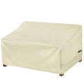 Nettypro Outdoor Loveseat Sofa Cover Waterproof 3-Seater Patio Furniture Bench Sofa Cover, 58'W X 37'D X 35'H, Beige