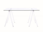 Coaster Home Furnishings Amaturo Acrylic Writing Desk with Glass Top Clear