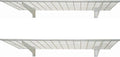 Hyloft 00630 2-Pack Heavy Duty Steel Wall Garage Shelving, 48-Inch X 24-Inch Wall Mounted Shelves for Garage Storage, Low-Profil
