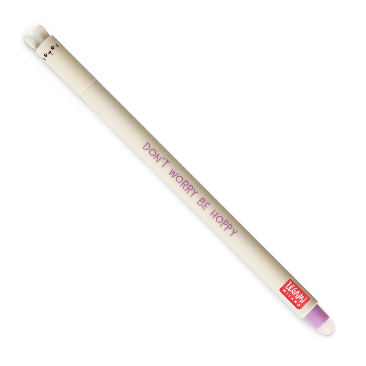Legami Erasable Gel Pen, Ball On One End For Erasing Ink Without Damaging The Blade, Thermo-Sensitive Purple Ink, 0.7Mm Diameter