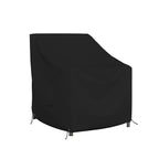 Covers & All Outdoor Chair Cover, 12 Oz Waterproof Uv & Weather Resistant Patio Furniture Sofa Cover For Outdoor Outside Seating Lawn Garden, With Air Vents & Drawstrings (32'W X 37'D X 36'H, Black)