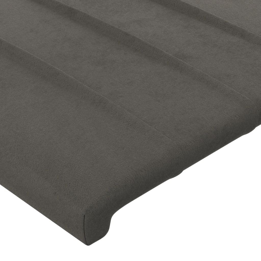 vidaXL Headboard Dark Gray 39.4x2x30.7/34.6 Velvet