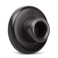 Kovosch Concave Wall Door Bumper Stop Black - 2-1/2    Outside Diameter Stainless Steel Cover With 1-1/8    Black Rubber Bumper