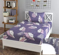 Fitted Cottonsingle Bedsheet (Elastic) With 1 Pillow Cover Single Safari 57 (ShivamSinglesafariA57_Bzr)