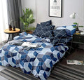 Laying Style 350Tc Microfiber Glace Cotton Ac Comforter Set King Size Double Bed With 1 Flat Bedsheet90X100 Inch And Two Pillow