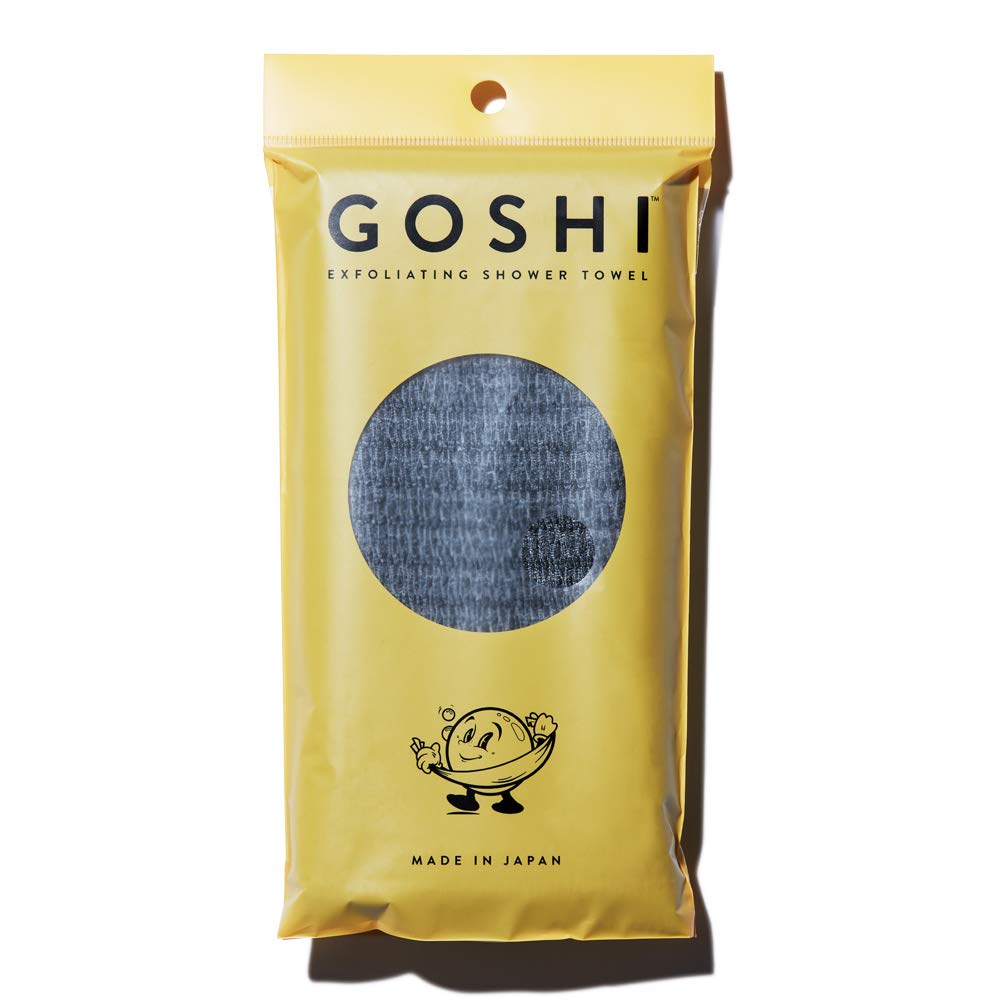 GOSHI Exfoliating Shower Towel  RipResistant Exfoliating Washcloth for All Skin Types  Made in Japan