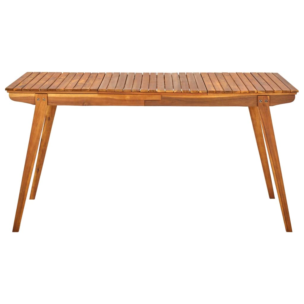 Patio Table 59.1&quot;x35.4&quot;x29.5&quot; Solid Acacia Wood