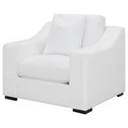 Coaster Home Furnishings Ashlyn Upholstered Sloped Arms Chair White