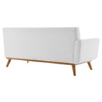 Modway Engage Upholstered Fabric Left-Arm Loveseat, White