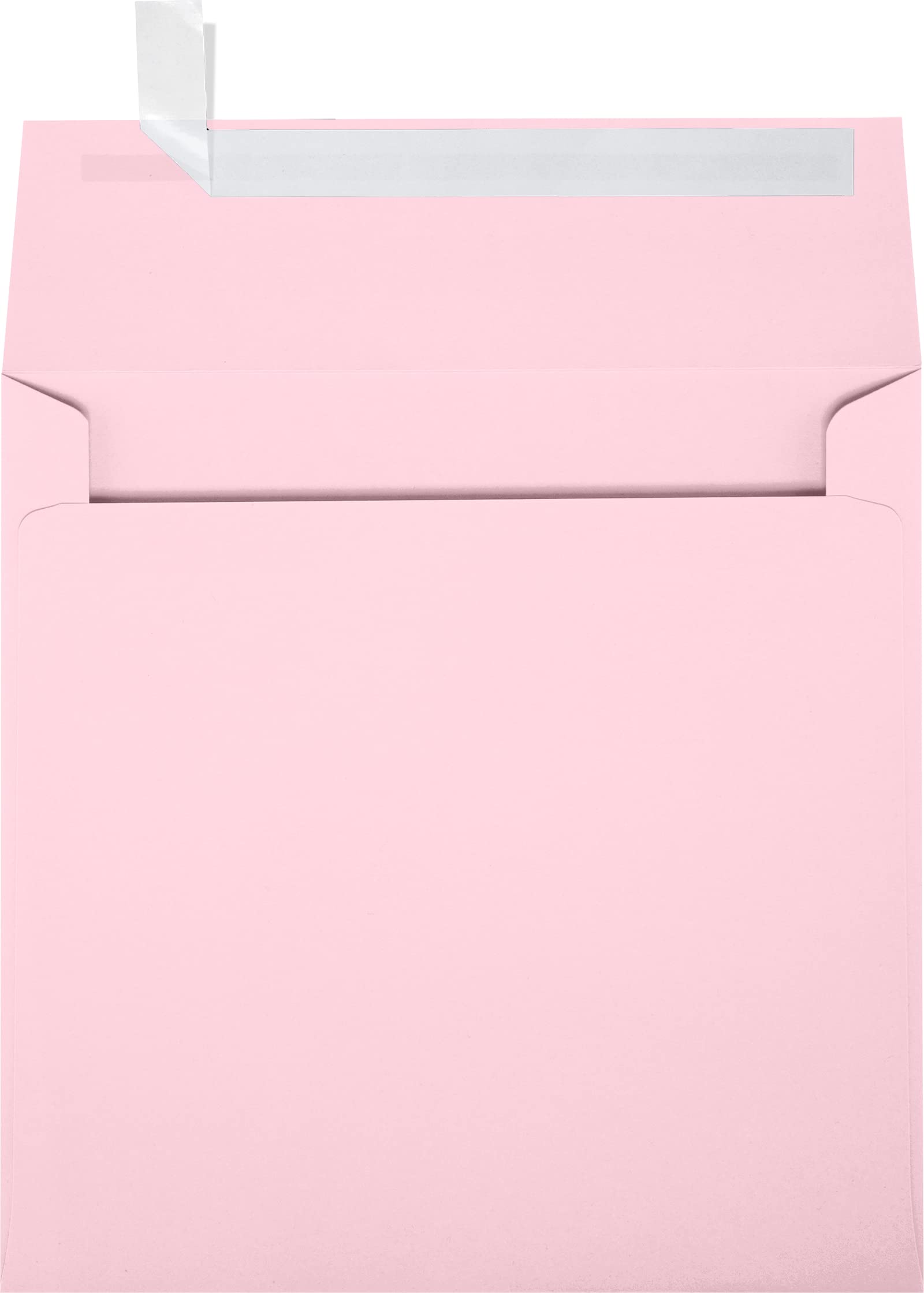 Luxpaper Square Invitation Envelopes | Peel & Press | 6 1/4' X 6 1/4' | Candy Pink | 80Lb. Text | 50 Qty