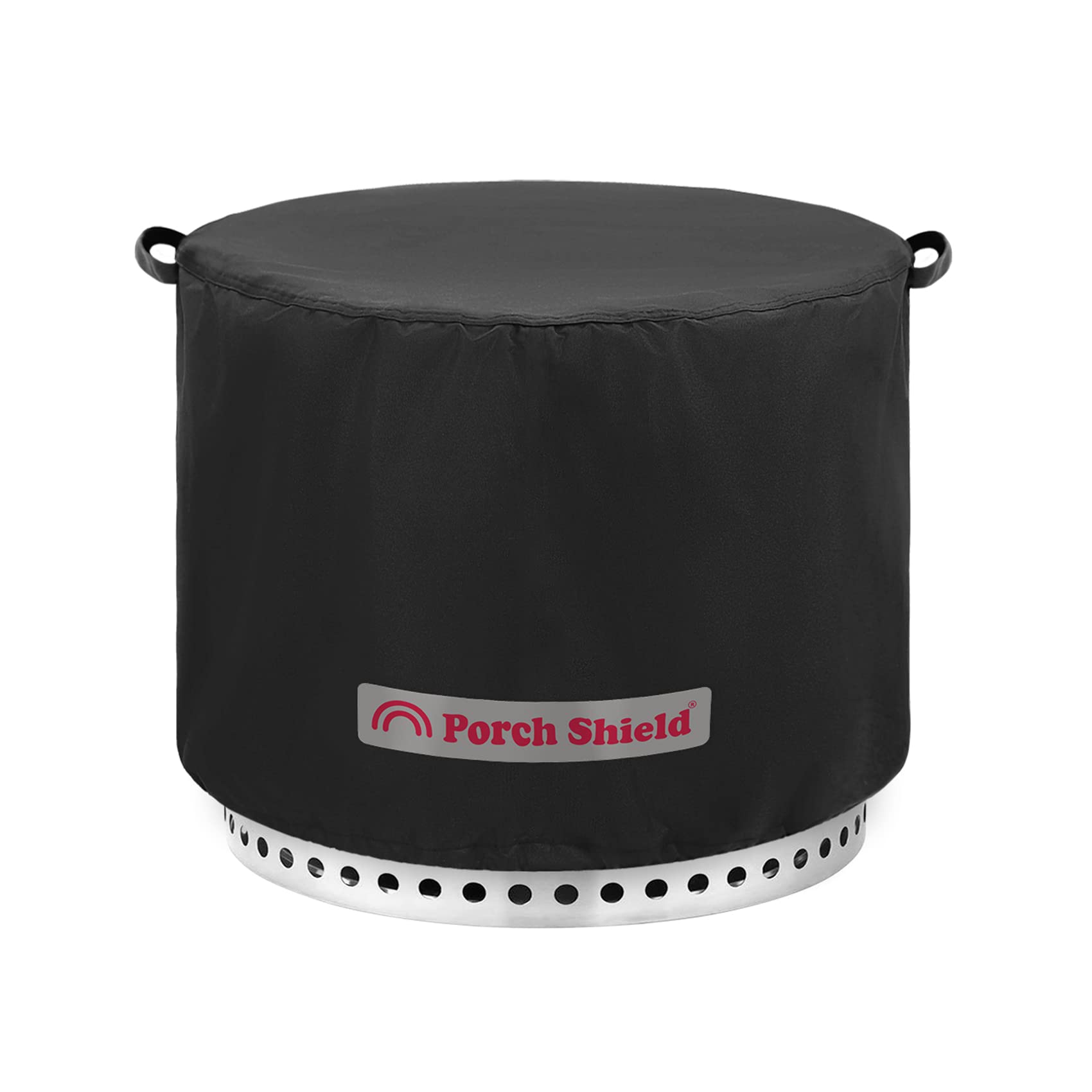 Porch Shield Uv-Resistant Solo Stove Yukon Cover - Waterproof Patio Fire Pit Cover Round 28 Inch Fits For Solo Stove Yukon, Blac